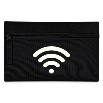 Wifi white - Pencil Case - black - Front