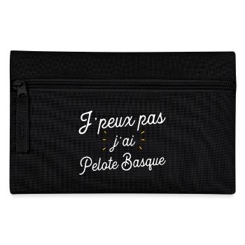 J'ai pelote basque cadeau - Trousse - noir - Devant