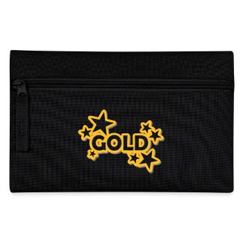 Sticker Gold - Pencil Case - black - Front