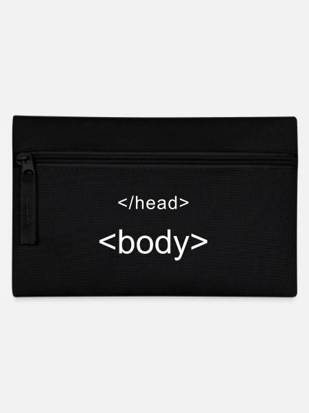 Programmierer Shirt Programmieren - Federtasche - Schwarz