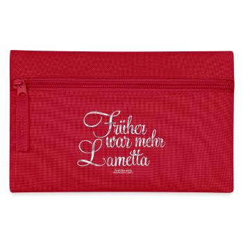 Früher war mehr Lametta - Federtasche - Rot - Vorne