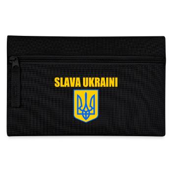 Slava ukraini - Federtasche - Schwarz - Vorne