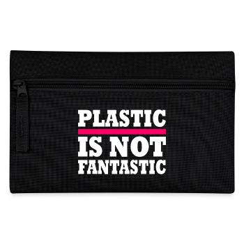 Plastic is not fantastic - Federtasche - Schwarz - Vorne