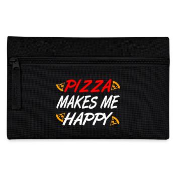 Pizza - Federtasche - Schwarz - Vorne