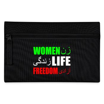 Women life freedom iran - Pencil Case - black - Front
