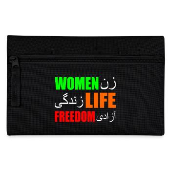 Women life freedom - Pencil Case - black - Front