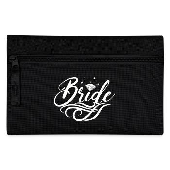Bride Matching Engagement Bridal Shower Wedding - Pencil Case - black - Front