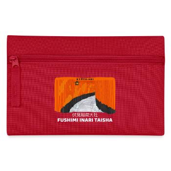 Japan, Kyoto, Fushimi Inari Taisha Torii Drawing - Pencil Case - red - Front