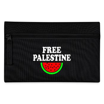 Free palestine - Federtasche - Schwarz - Vorne
