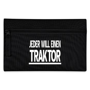 Tractor - Pencil Case - black - Front