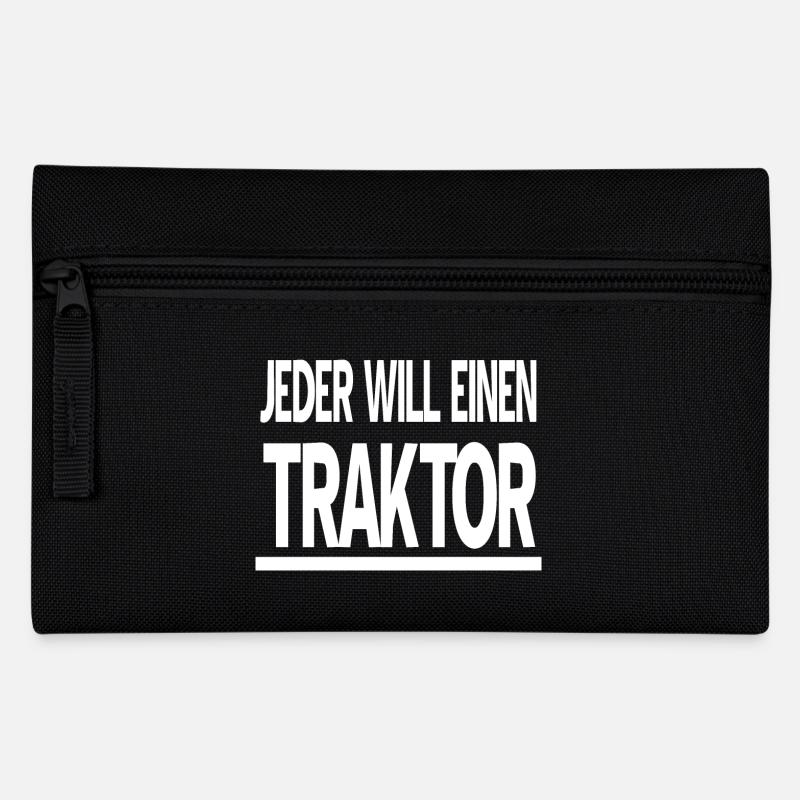 Traktor - Federtasche - Schwarz