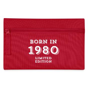 1980, année 1980, 44 ans - Trousse - rouge - Devant