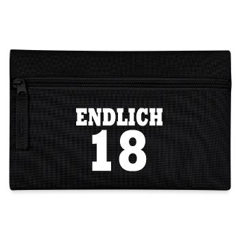 Endlich 18 - Federtasche - Schwarz - Vorne