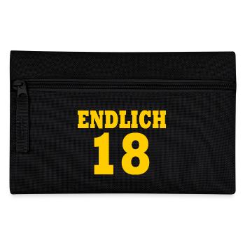 Endlich 18 - Federtasche - Schwarz - Vorne