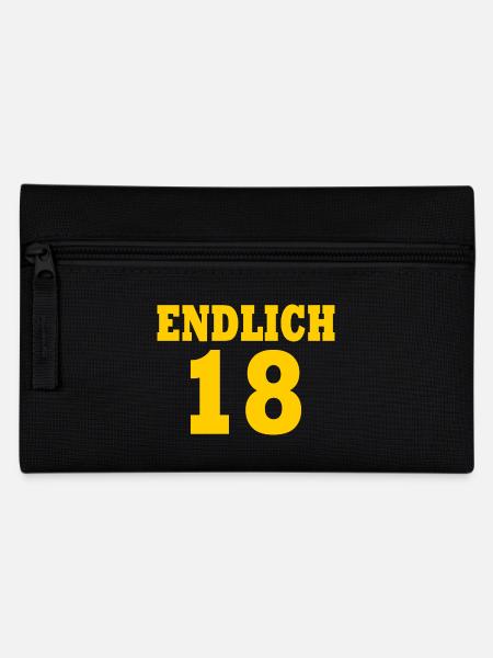 Endlich 18 - Federtasche - Schwarz