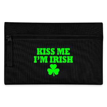 Kiss me im irish - Pencil Case - black - Front