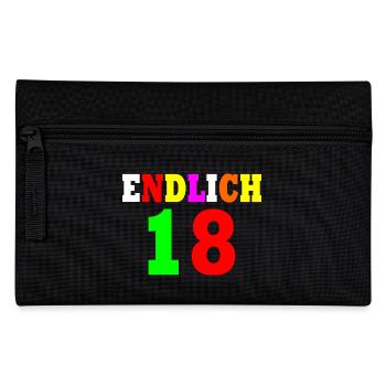 Endlich 18 - Federtasche - Schwarz - Vorne
