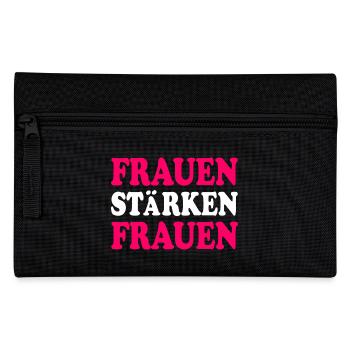 frauen stärken frauen - Federtasche - Schwarz - Vorne
