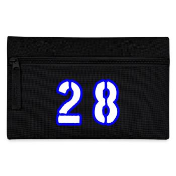 28 Number Symbol - Pencil Case - black - Front