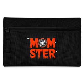 Halloween Momster Mama Monster Spinne Lustig - Federtasche - Schwarz - Vorne