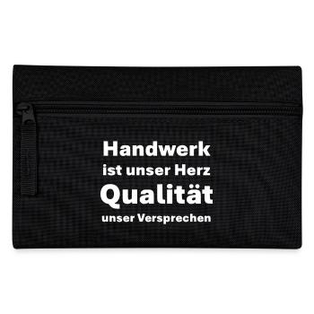 Craftsmanship is our heart, quality is our promise - Pencil Case - black - Front