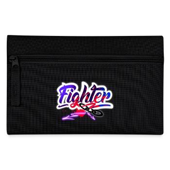 Fighter - Federtasche - Schwarz - Vorne