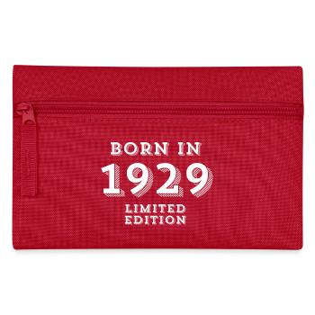 1929, 95 years, year of birth, date of birth - Pencil Case - red - Front