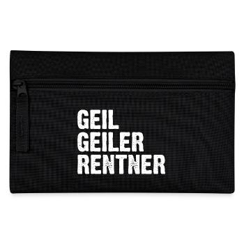 Rentner Rente Pension - Federtasche - Schwarz - Vorne