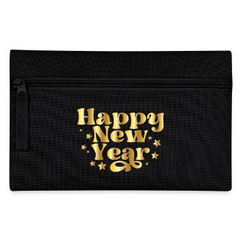 Happy New Year – New Year's Eve Design with Stars - Pencil Case - black - Front
