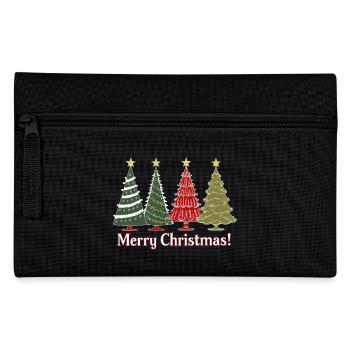 Christmas Tree Christmas Tree Merry Christmas Trees - Pencil Case - black - Front