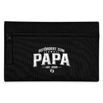 Befördert zum Papa 2025 - Federtasche - Schwarz - Vorne