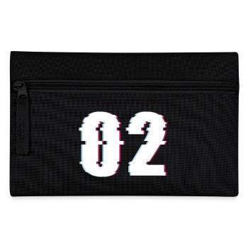 Two 2 Two 02 Number Effect Distorted Number - Pencil Case - black - Front