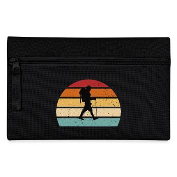 Nature Mountain Hiking Gift T-Shirt - Pencil Case - black - Front