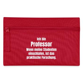 Ich bin Professor - Federtasche - Rot - Vorne