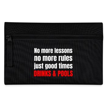 Plus de cours, plus de règles, juste de bons moments - Trousse - noir - Devant