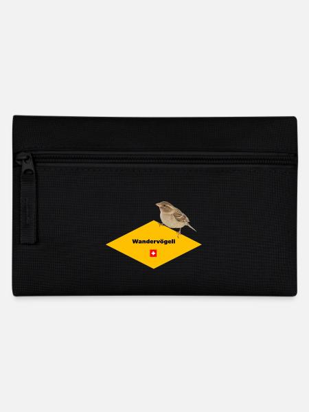 Wandervögeli – Swiss fun shirt for hiking fans - Pencil Case - black