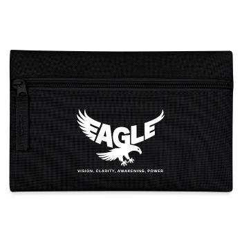 Eagle Power Animal – Spiritual Totem Animal Design - Pencil Case - black - Front