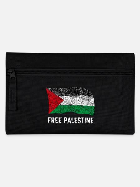 Free Palestine - Pencil Case - black