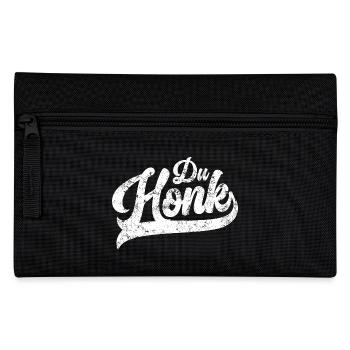 Du Honk Vintage Lustiges Männergeschenk - Federtasche - Schwarz - Vorne
