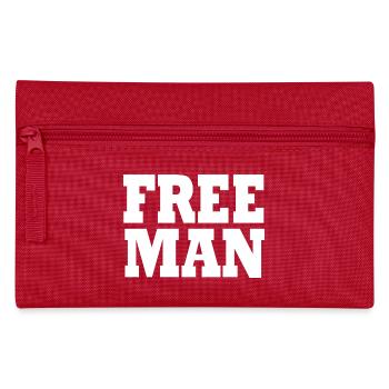 Free man t shirt free man - Pencil Case - red - Front