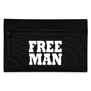 Free man t shirt free man - Pencil Case - black - Front
