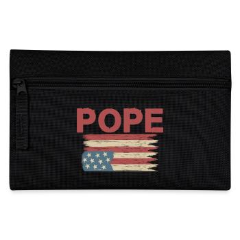 American Flag Pope - Pencil Case - black - Front