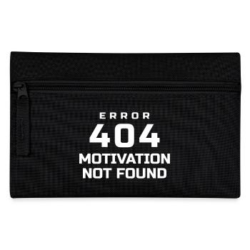 ERROR 404 MOTIVATION NOT FOUND - Pencil Case - black - Front