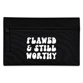 Message inspirant imparfait et toujours valable - Trousse - noir - Devant