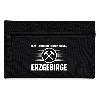 Erzgebirge Gemuetlichkeit - Federtasche - Schwarz - Vorne