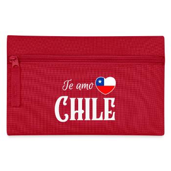 Ich liebe Chile, chilenischer Stolz - Federtasche - Rot - Vorne