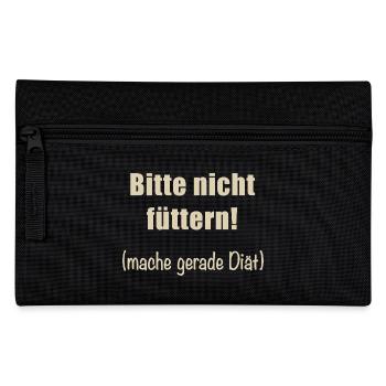 Please do not feed them! - Pencil Case - black - Front