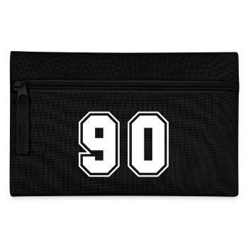 Pavé numérique rétro en noir blanc - Trousse - noir - Devant