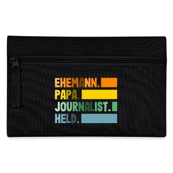 Papa Ehemann Investigativer Reporter Journalisten - Federtasche - Schwarz - Vorne