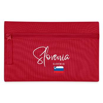Made in Slovenia, slowenischer Stolz - Federtasche - Rot - Vorne